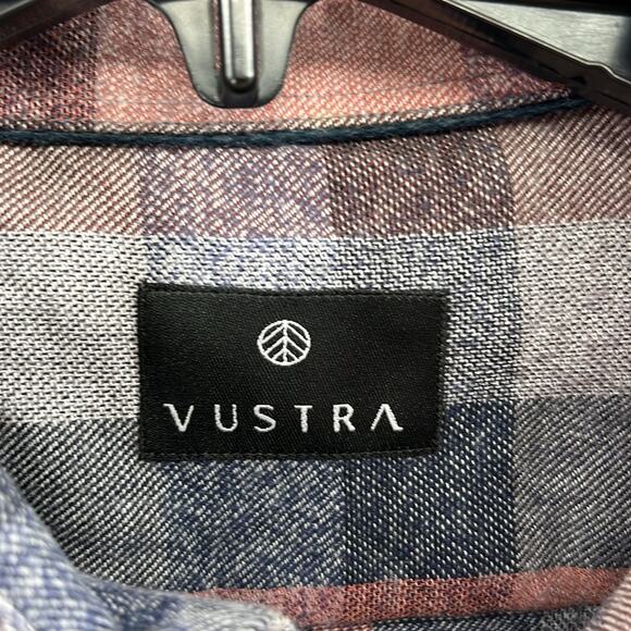 Vustra Men's Craisin Navy Flannel Button Down Shirt - Small - New with tags - Picture 3 of 7